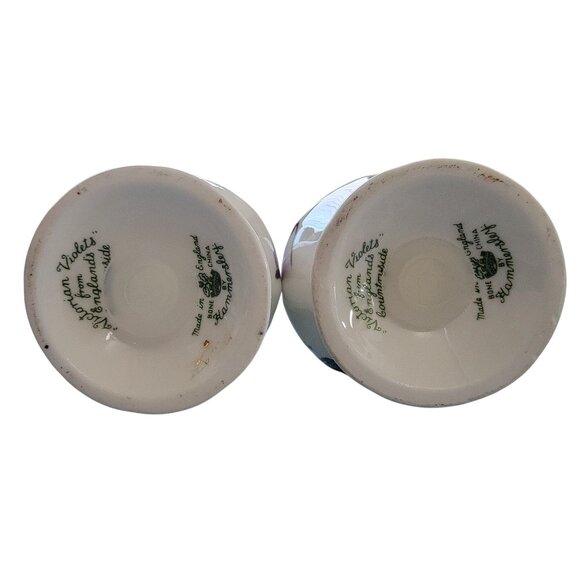 Vintage Bone China Salt & Pepper Shakers By Hammersley Made In England - Picture 2 of 3